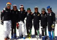 La squadra femminile di sci alpino a Les Deux Alpes (FR)